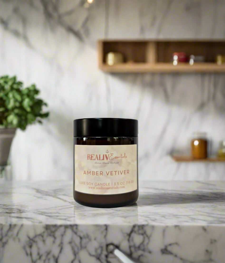 AMBER VETIVER - 3.5oz Candles