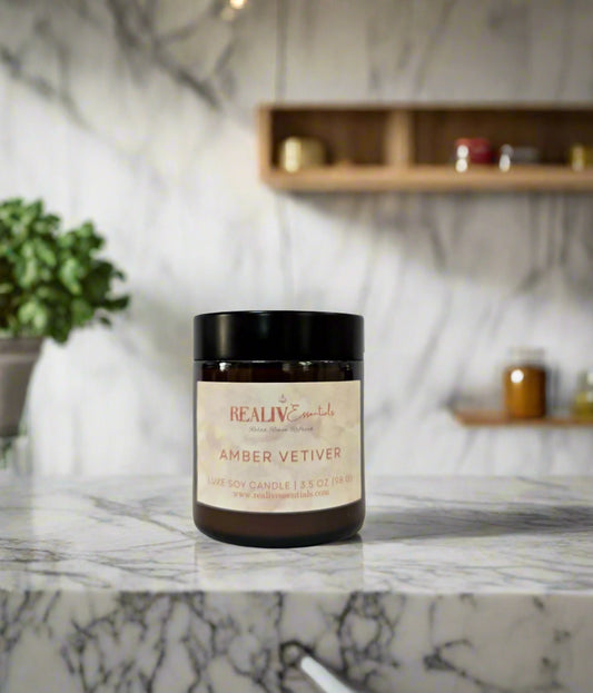 AMBER VETIVER - 3.5oz Candles
