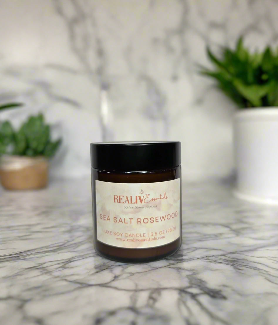 SEA SALT ROSEWOOD - 3.5oz Candles